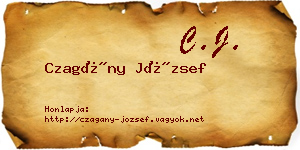 Czagány József névjegykártya