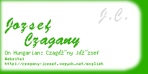 jozsef czagany business card